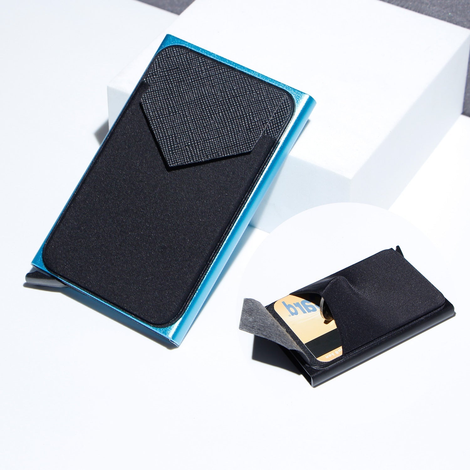 Colorful Aluminum Card Holder for Cash and Cards United States CHF - Sleek Anti-theft With Stylish Internal Structure