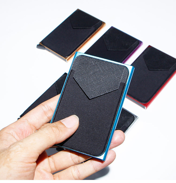 Colorful Aluminum Card Holder for Cash and Cards United States CHF - Sleek Anti-theft With Stylish Internal Structure