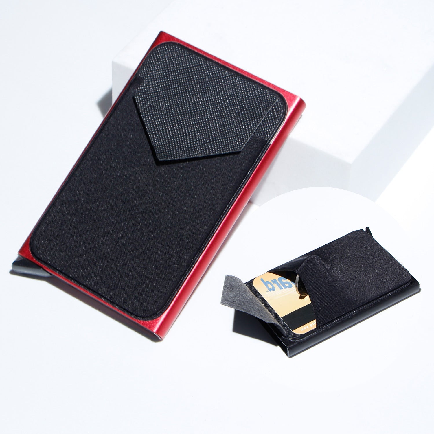Colorful Aluminum Card Holder for Cash and Cards United States CHF - Sleek Anti-theft With Stylish Internal Structure