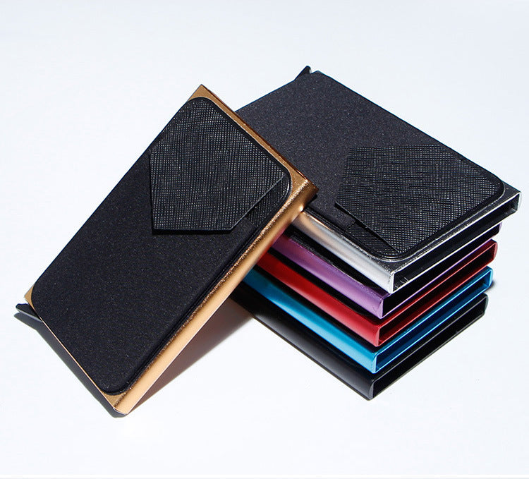 Colorful Aluminum Card Holder for Cash and Cards United States CHF - Sleek Anti-theft With Stylish Internal Structure