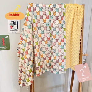 Colorful Animal Themed Cotton Bedding Set for Children in the United States - Cozy Double-Sided Velvet Blanket Tiny