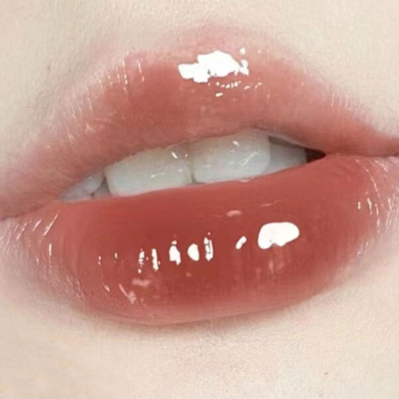 Colorful Bubble Bear Lip Lacquer Set with Mirror Water Glass - mirror water glass lip lacquer