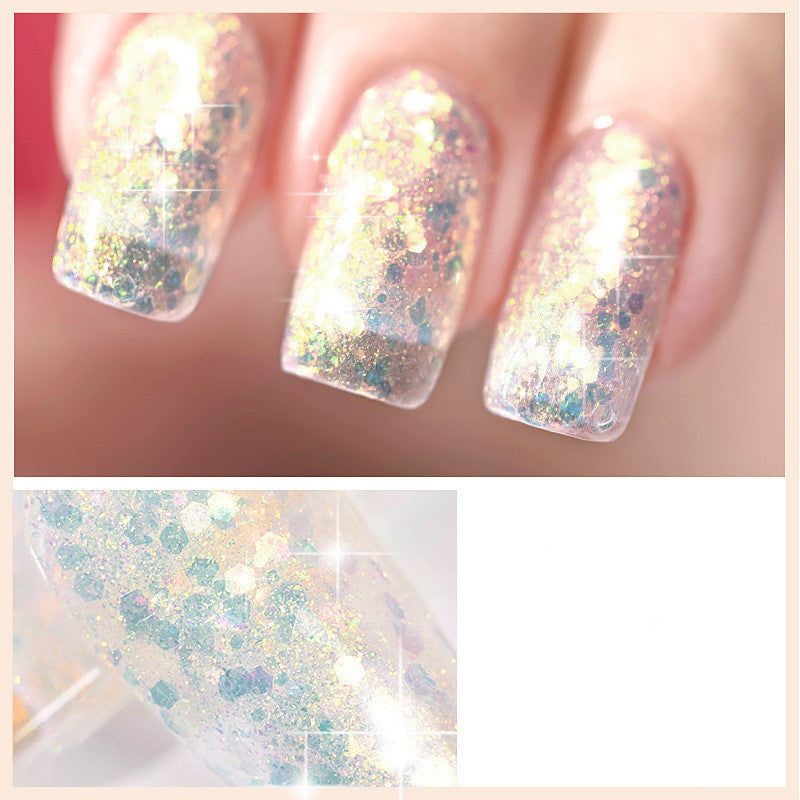 Colorful Burst Flash Nail Polish Starry Sky Magic Colors 7.3ml - Teleplus colorful burst flash nail polish