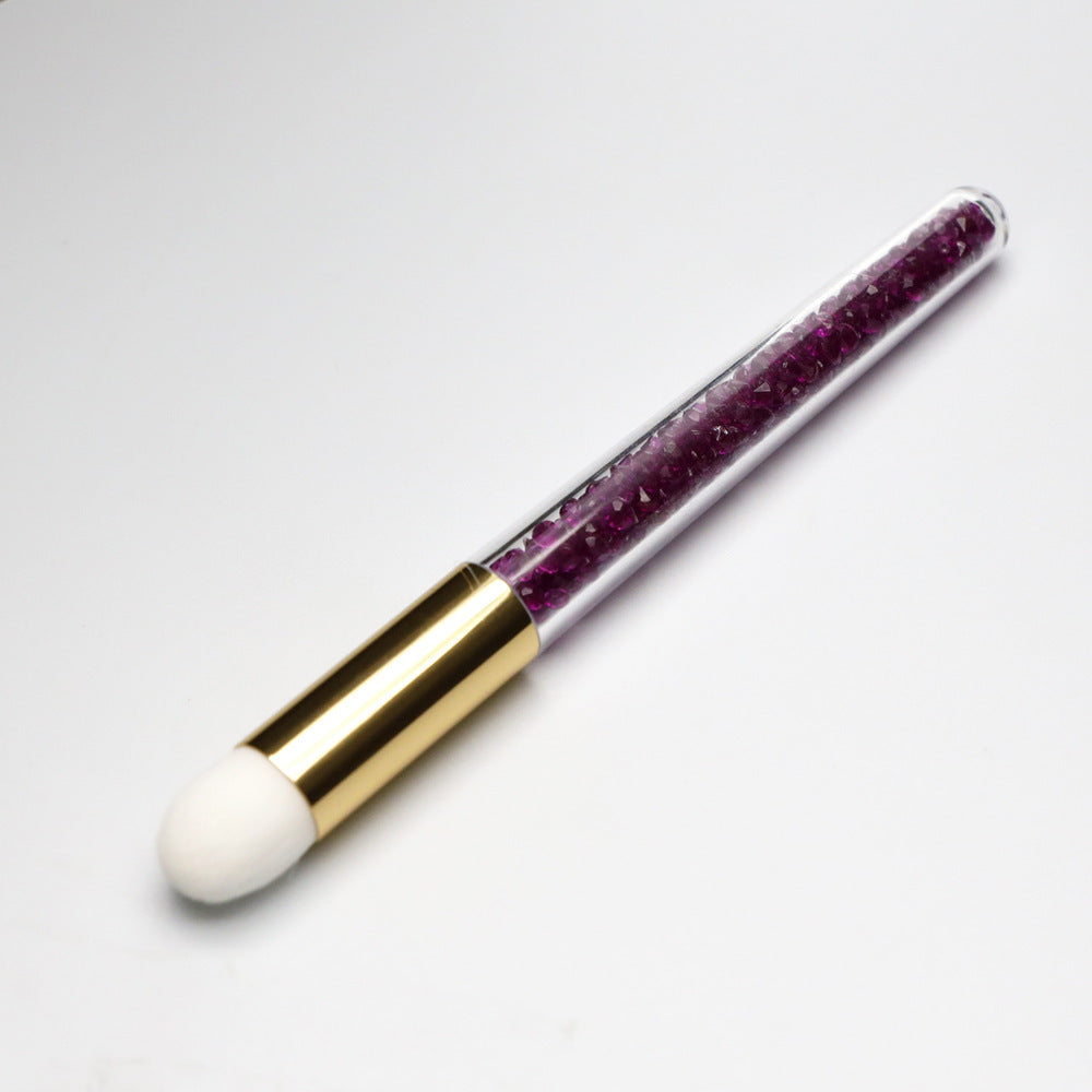 Colorful Diamond-Sequin Eye Shadow Brush for Makeup and Cleaning Applications - Teleplus mousse cleaning brush sequin