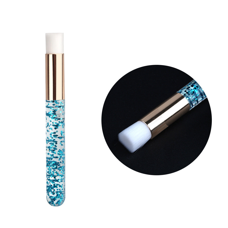 Colorful Diamond-Sequin Eye Shadow Brush for Makeup and Cleaning Applications - Teleplus mousse cleaning brush sequin
