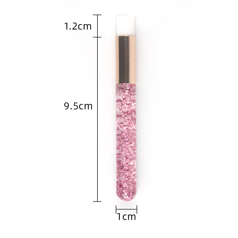 Colorful Diamond-Sequin Eye Shadow Brush for Makeup and Cleaning Applications - Teleplus mousse cleaning brush sequin