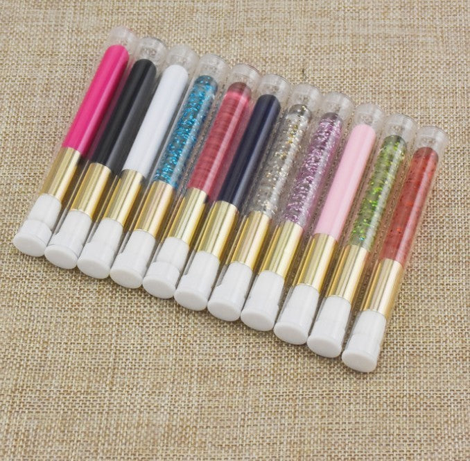 Colorful Diamond-Sequin Eye Shadow Brush for Makeup and Cleaning Applications - Teleplus mousse cleaning brush sequin