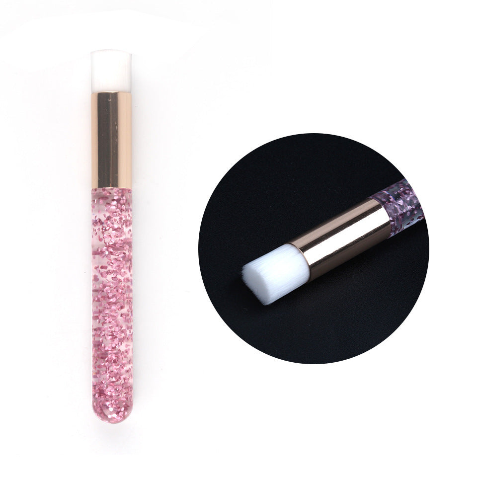 Colorful Diamond-Sequin Eye Shadow Brush for Makeup and Cleaning Applications - Teleplus mousse cleaning brush sequin