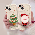 Colorful Dots Christmas Phone Case Screen Solid White with Green and Red - Teleplus phone case screen colorful dots
