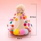 Colorful Dots Pet Dress Hat and Saliva Towel Set for Small Medium Dogs - Teleplus colorful dots