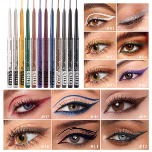 Colorful Eyeliner Pencil Set with 12 Vibrant Shades for Eye Makeup - Shop colorful eyeliner pencil set eye shadow