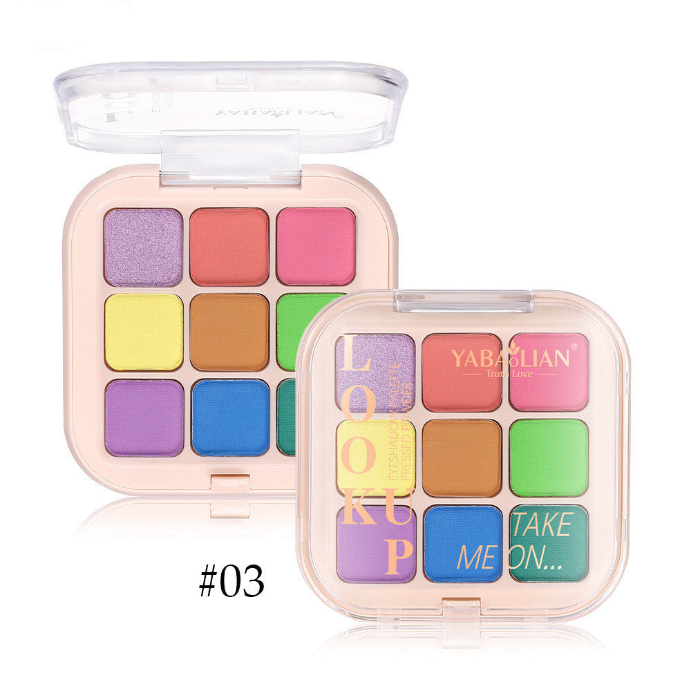 Colorful Fog Eye Shadow Plate with Multiple Shades for Creative Makeup - Teleplus eye shadow plate colorful fog