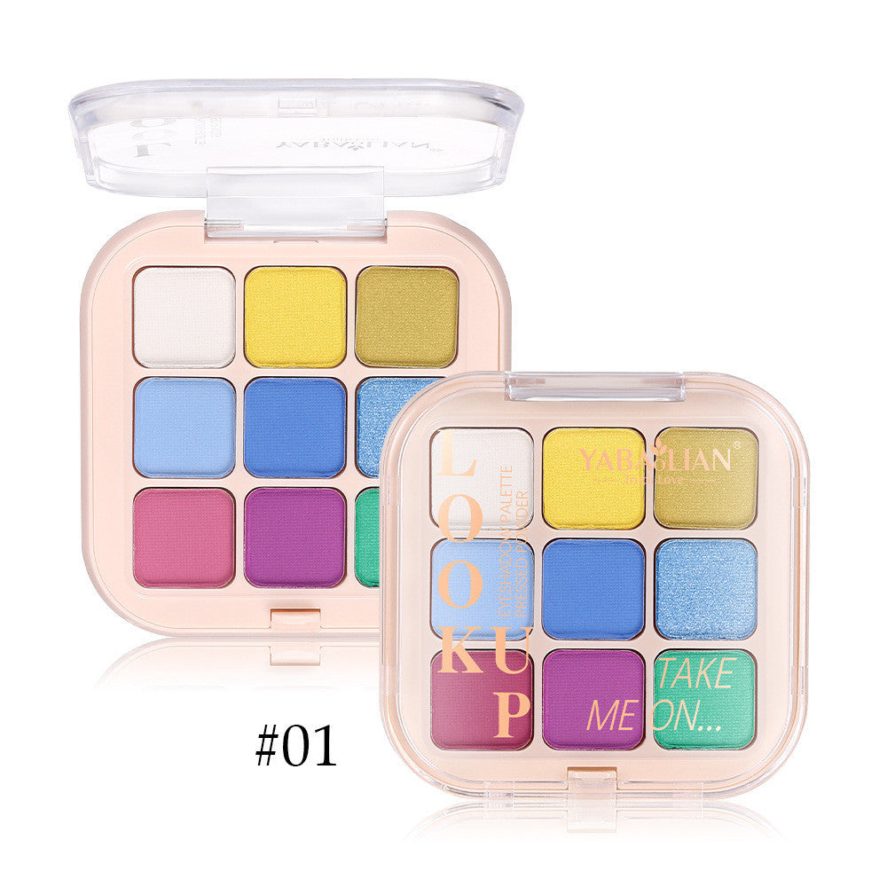 Colorful Fog Eye Shadow Plate with Multiple Shades for Creative Makeup - Teleplus eye shadow plate colorful fog