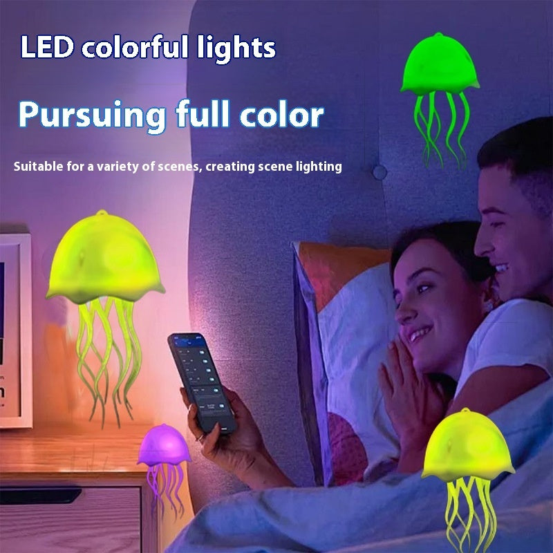 Colorful Jellyfish Lamp USB with Voice Control Swimming Ambience Light - for jellyfish lamp usb colorful voice control