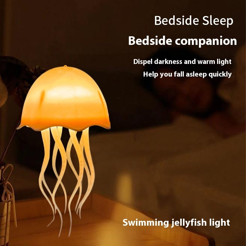 Colorful Jellyfish Lamp USB with Voice Control Swimming Ambience Light - for jellyfish lamp usb colorful voice control