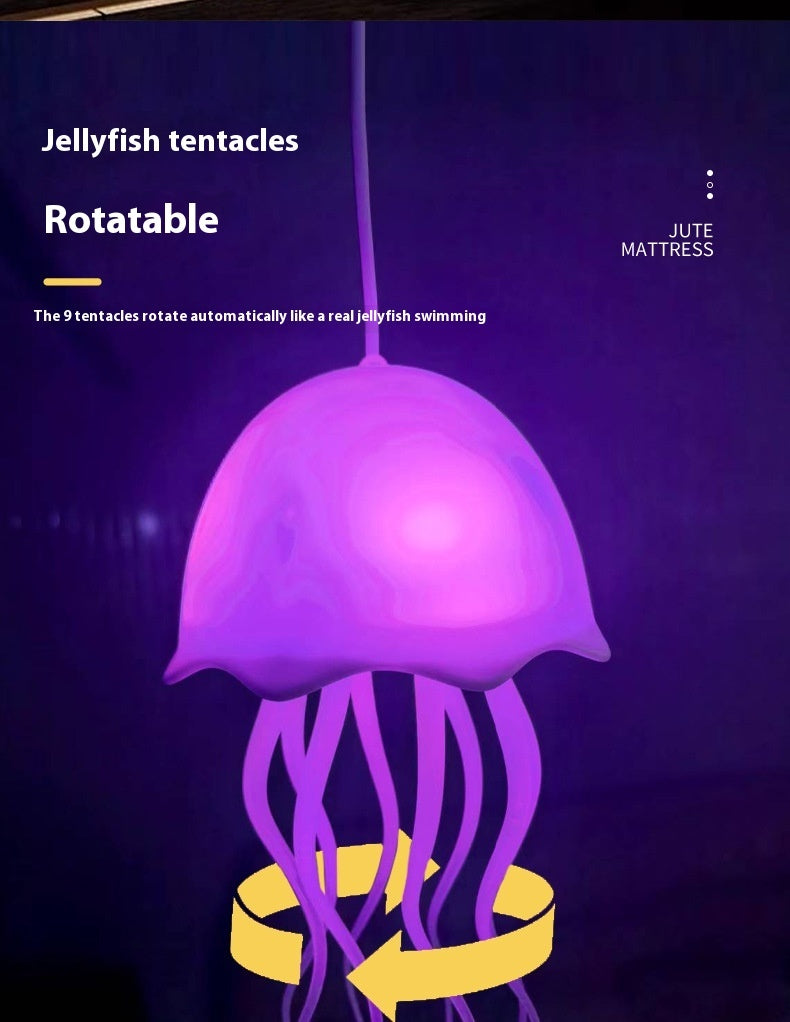 Colorful Jellyfish Lamp USB with Voice Control Swimming Ambience Light - for jellyfish lamp usb colorful voice control