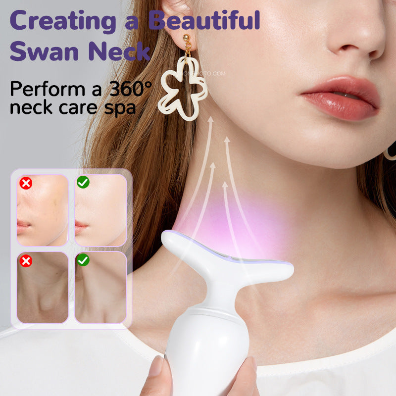 Colorful Light Massage Neck Beauty Instrument High Frequency Beauty Instrument - Brighten Your Neck with Colorful Light