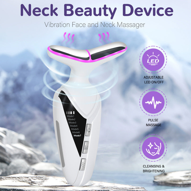 Colorful Light Massage Neck Beauty Instrument High Frequency Beauty Instrument - Brighten Your Neck with Colorful Light