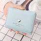 Colorful Love Black Pink Purple Light Blue Change Bit Card Bag for Women - Buckle Internal Structure Fun buckle change