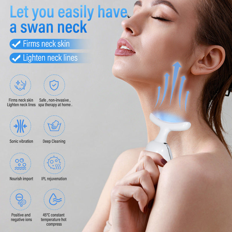 Colorful Neck Massager Household Electric Handheld Beauty Instrument - Colorful Neck Massager for a Happy Relaxed Life