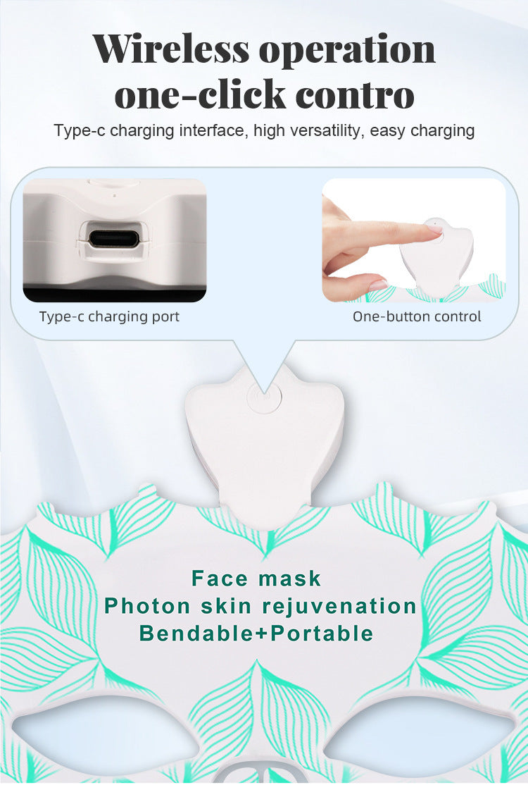 Colorful Photon Rejuvenation Device Mask with Crown Colors - Brighten Up Your Glow a colorful photon rejuvenation