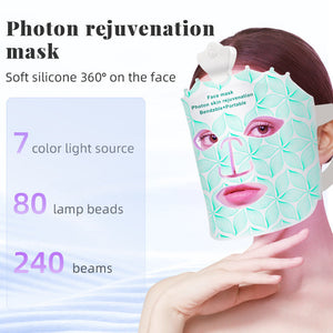 Colorful Photon Rejuvenation Device Mask with Crown Colors - Brighten Up Your Glow a colorful photon rejuvenation