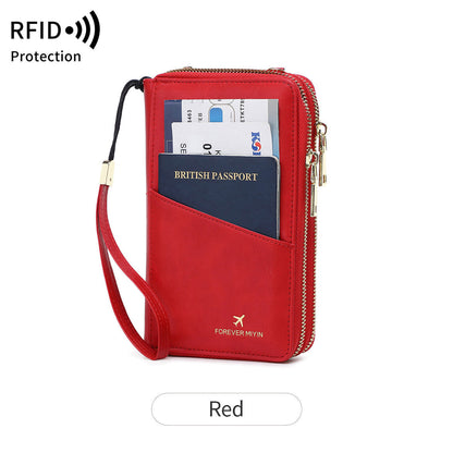 Colorful Polyester Letter Bag with Expansion and Anti-Theft Card Slot - Slots