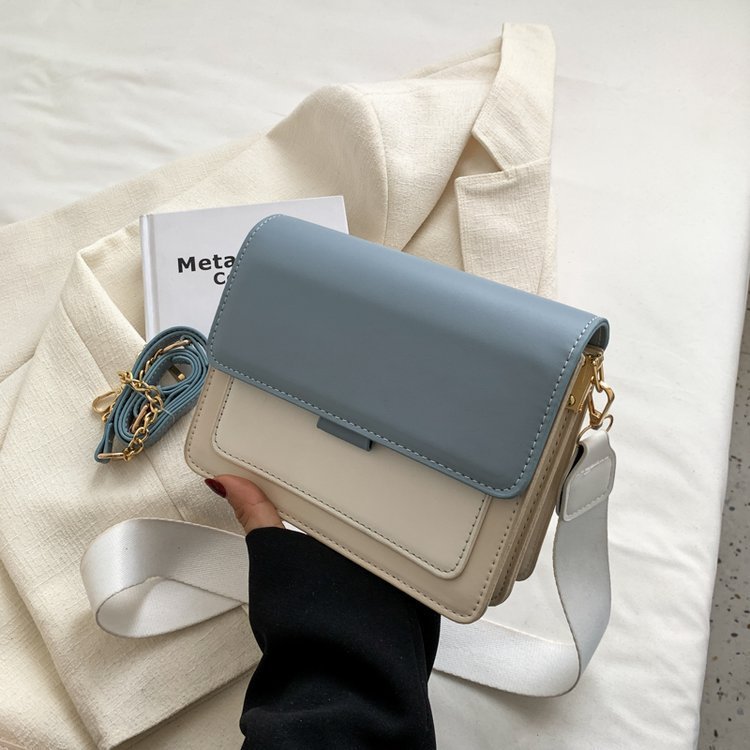Colorful PU Suitcase with Double Shoulder Connector Small Square Bag - Teleplus for Messenger Fashion chain messenger