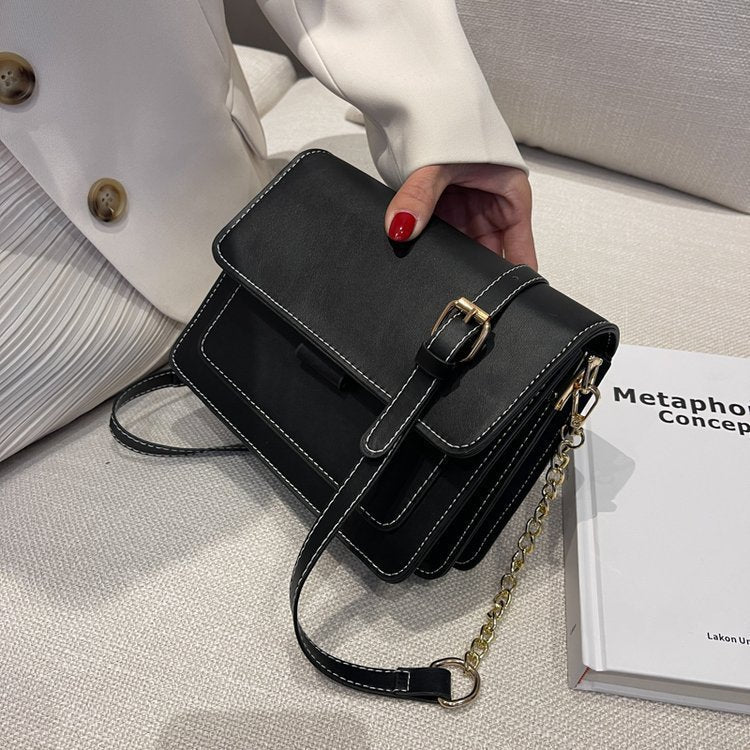 Colorful PU Suitcase with Double Shoulder Connector Small Square Bag - Teleplus for Messenger Fashion chain messenger