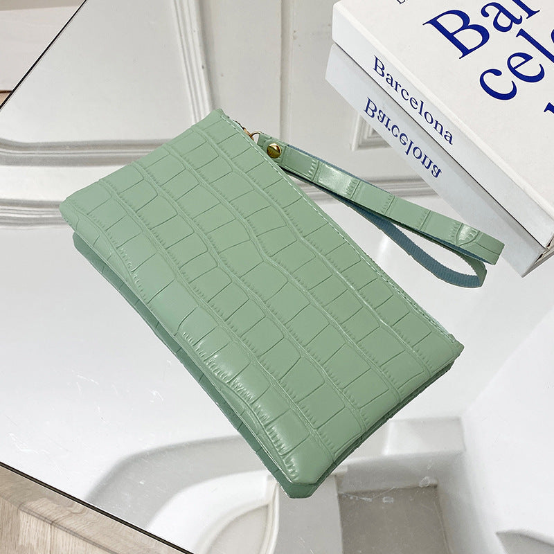 Colorful PU Suitcase with Stone Pattern Clutch for Women Packing - Chic Stylish stone pattern clutch