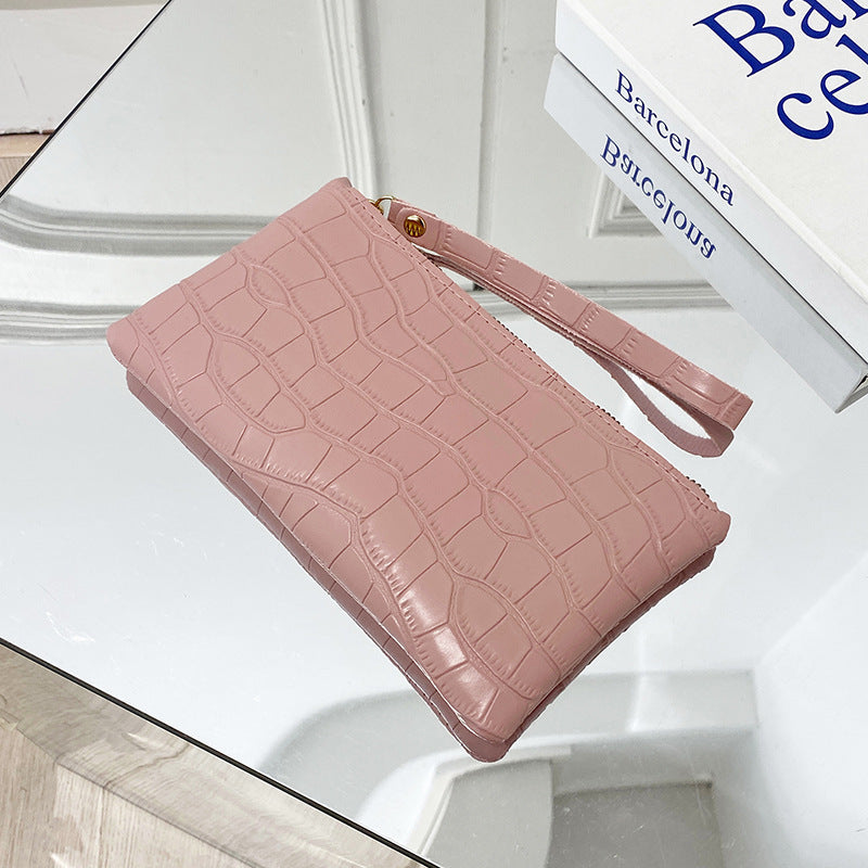 Colorful PU Suitcase with Stone Pattern Clutch for Women Packing - Chic Stylish stone pattern clutch
