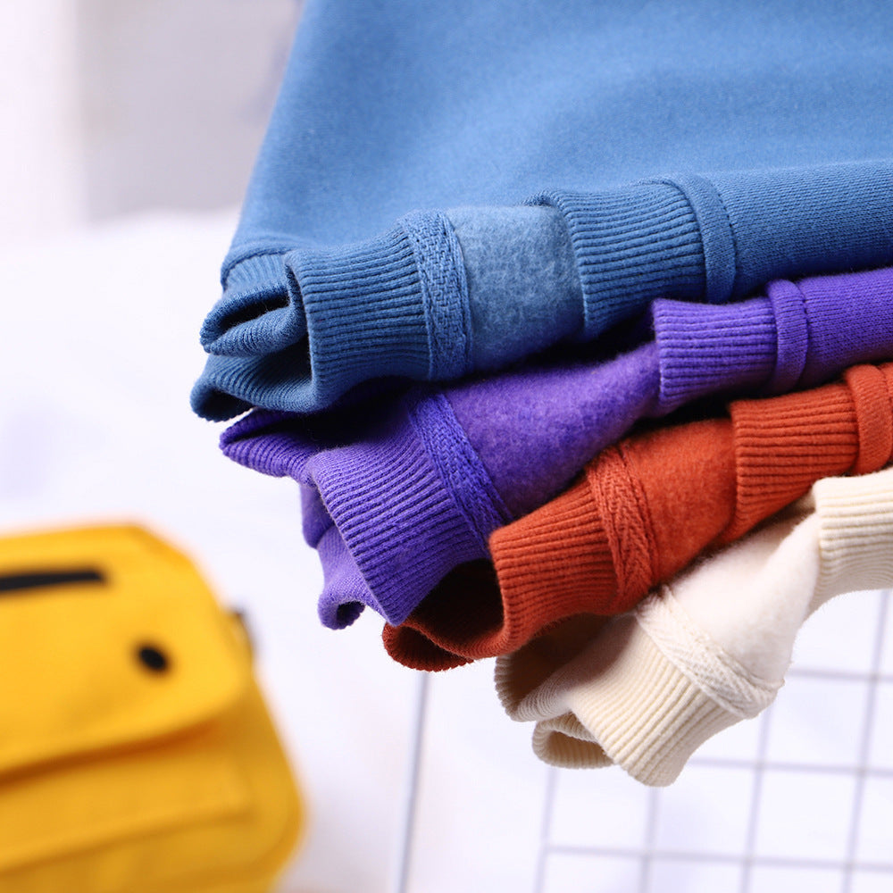 Colorful Pullover Sweatshirt with Side Pockets for Teens Unisex XS-XXXL