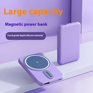 Colorful PVC Power Bank with Magnetic Shell for Charging and Storage - magnetic shell colorful pvc power bank