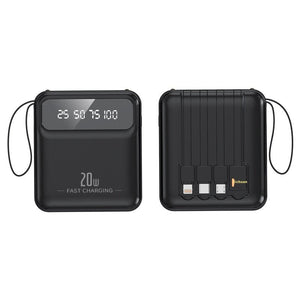 Colorful Shell Plastic Power Bank with Digital Display 89x79x27mm - Teleplus colorful shell plastic digital display