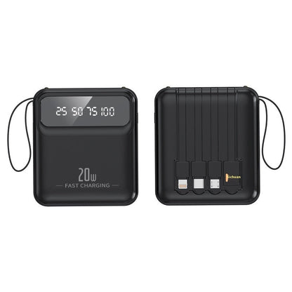 Colorful Shell Plastic Power Bank with Digital Display 89x79x27mm - Teleplus colorful shell plastic digital display