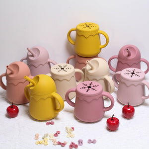 Colorful Silicone Insulation for Cooking and BBQ Handles in the United States - No-Spill Cup Tiny Tornadoes Cool Colors