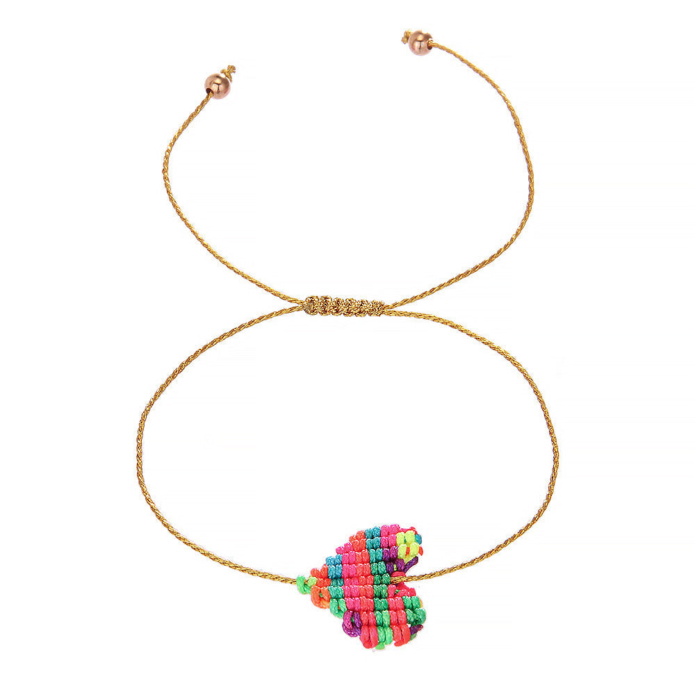 Colorful Simple Love Rope Friendship Chain Bohemian Bracelet for Unisex - friendship chain bohemian colorful simple