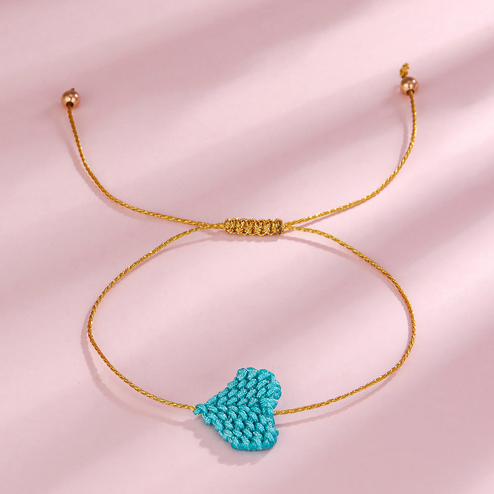 Colorful Simple Love Rope Friendship Chain Bohemian Bracelet for Unisex - friendship chain bohemian colorful simple