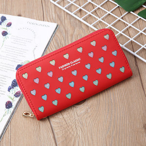Colorful Soft PU Leather Suitcase with Internal Structure for United States Travel - Glittering Heart Wallets