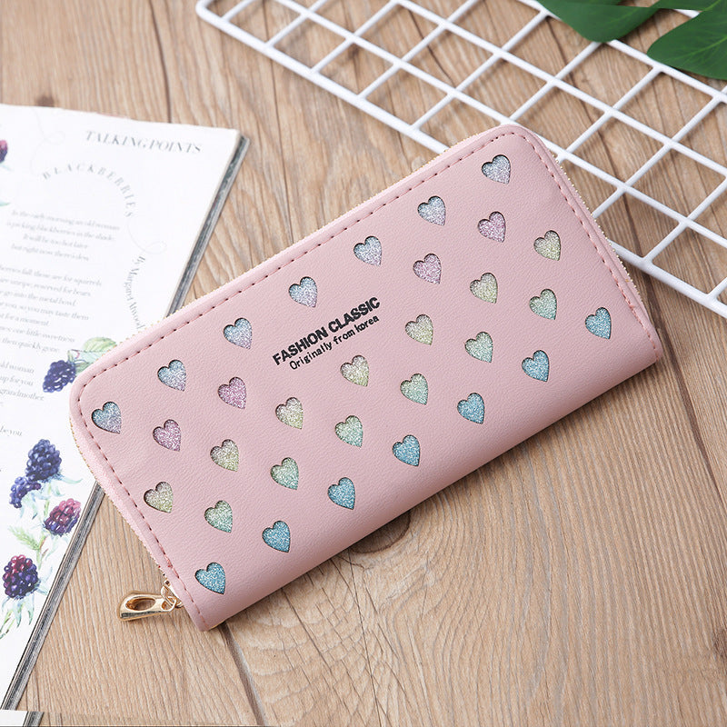 Colorful Soft PU Leather Suitcase with Internal Structure for United States Travel - Glittering Heart Wallets