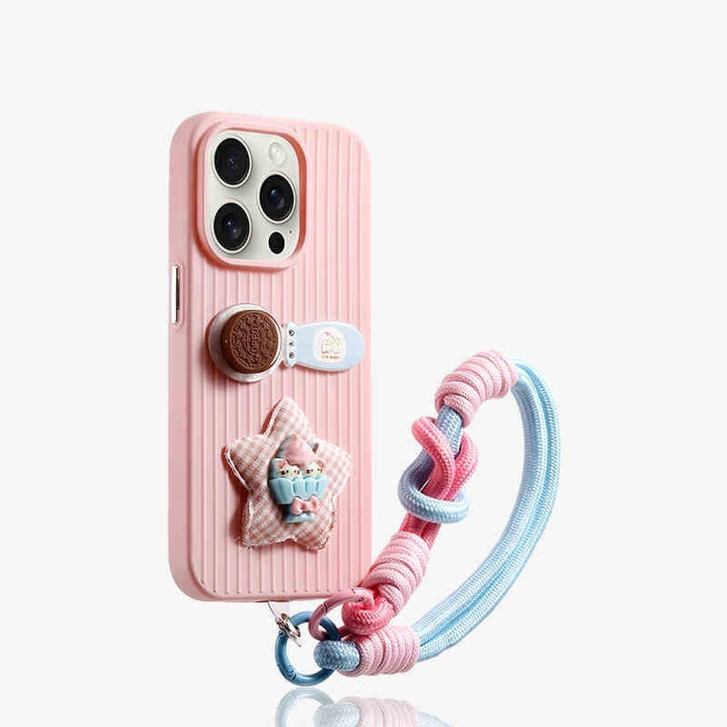 Colorful Star Kitten Spoon Silicone Compatible with iPhone Non Apple Products - Case for Drop-resistant Fun colorful