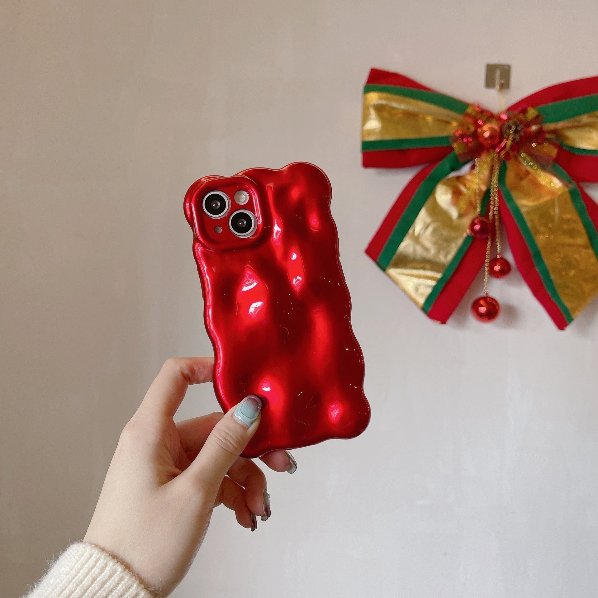 Colorful Wave Foam Glitter Phone Case for iPhone Soft Shell Sparkling Design - Teleplus phone case