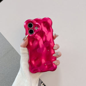 Colorful Wave Foam Glitter Phone Case for iPhone Soft Shell Sparkling Design - Teleplus phone case
