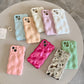 Colorful Wave Foam Glitter Phone Case for iPhone Soft Shell Sparkling Design - Teleplus phone case
