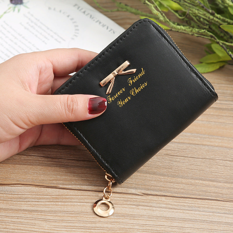 Colorful Zipper Short Coin Purse Made of Wear-Resistant PU Leather - for Your Quirky Cash Needs zipper short coin purse