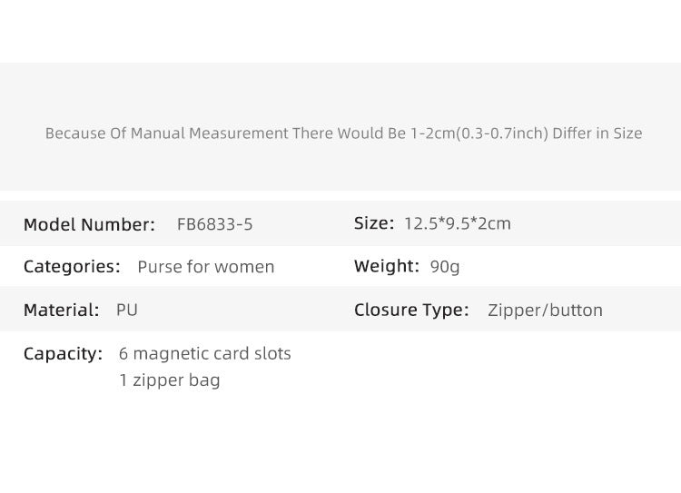 Colorful Zipper Wallet with Polyester Lining for United States CHF Customers - That Won’t Break Your Back or Bank