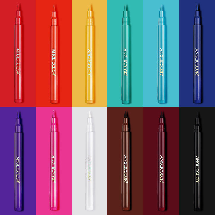 Colors Eyeliner Waterproof Set with 12 Pieces in Multiple Shades - Teleplus for Stunning Looks colors eyeliner