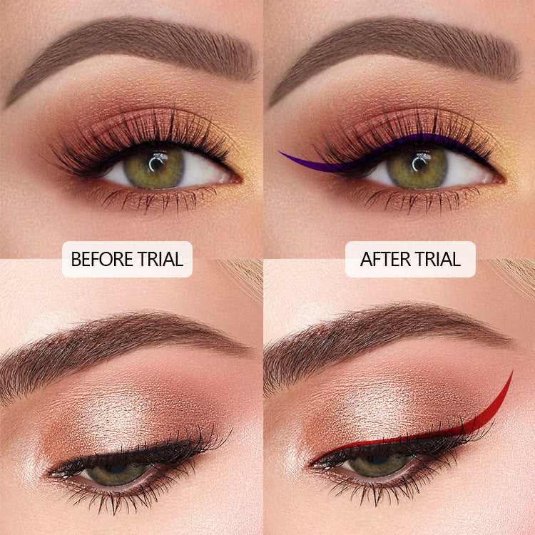 Colors Eyeliner Waterproof Set with 12 Pieces in Multiple Shades - Teleplus for Stunning Looks colors eyeliner