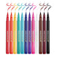 Colors Eyeliner Waterproof Set with 12 Pieces in Multiple Shades - Teleplus for Stunning Looks colors eyeliner