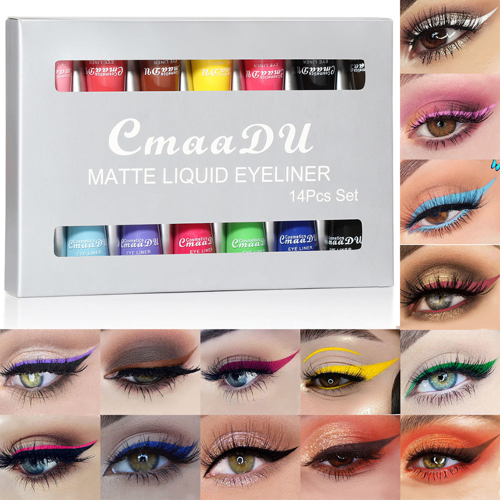Colors Liquid Eyeliner in Matte Quick-Drying Suit with Standard Specifications - Teleplus liquid eyeliner suit colors